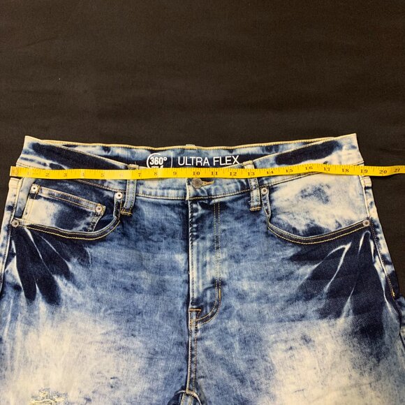 NWOT Men Arizona Jeans. Blue 360 Stretch Ultra Flex. Size 36X30. Ripped. - Picture 5 of 11
